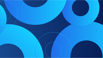 Vector abstract blue geometric shapes background