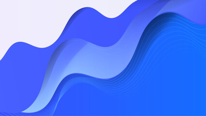 Fototapeta na wymiar Modern blue abstract presentation background with stripes lines