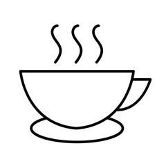 Coffee break teamwork and Management icon with black outline style. teamwork, business, meeting, discussion, office, people, team. Vector Illustration