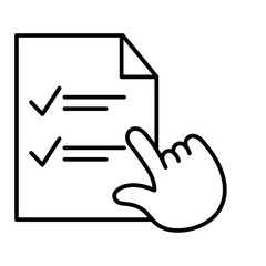 Instruction teamwork and Management icon with black outline style. teamwork, business, work, office, management, group, people. Vector Illustration