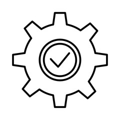 Execution teamwork and Management icon with black outline style. teamwork, business, work, office, management, group, people. Vector Illustration