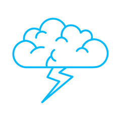 Brainstorming teamwork and Management icon with blue outline style. teamwork, business, meeting, team, people, group, businessman. Vector Illustration