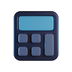 Calculator Machine 3D Icon