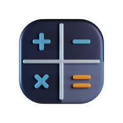 Math Calculation 3D Icon