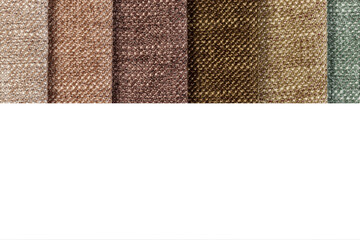 Fototapeta premium Different samples of textured fabric