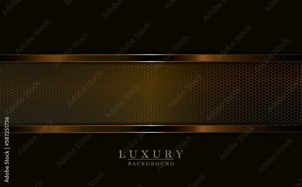 Canvas Prints brown geometric composition with mesh curtains with a border