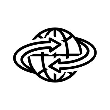 Black icon for Subdomain