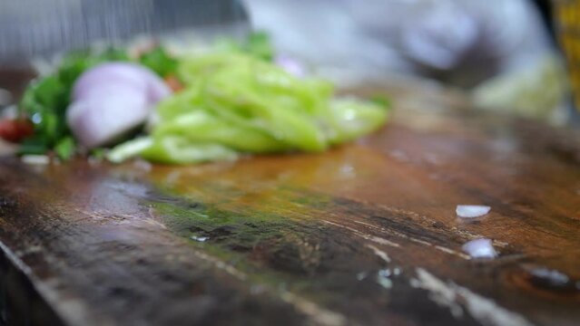Cooking of local Sri Lankan food. Close up.