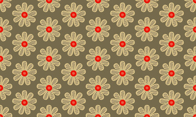 seamless pattern with flowers