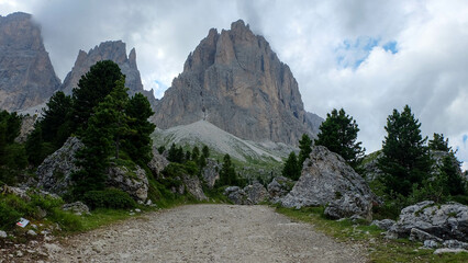 Seisser Alm in den Dolomiten Italien