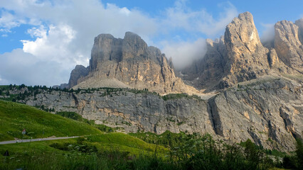 Seisser Alm in den Dolomiten Italien