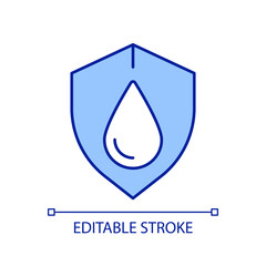 Water sources security RGB color icon. Freshwater protection strategy. Clean aqua supply management. Save ecology. Isolated vector illustration. Simple filled line drawing. Editable stroke