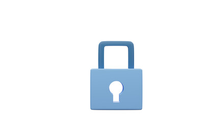 cyber security and protection. 3d padlock password on background.