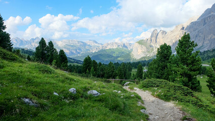 Fototapeta na wymiar Seisser Alm in den Dolomiten Italien