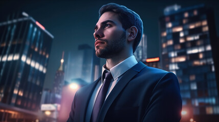 Fototapeta premium Portrait of successful businessman