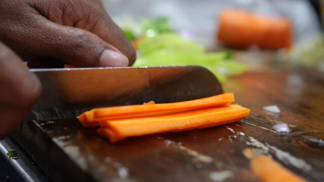 Cooking of local Sri Lankan food. Close up.