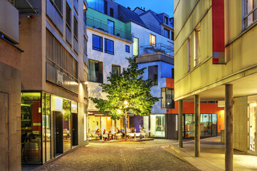 Street in Lausanne Rôtillon, Switzerland