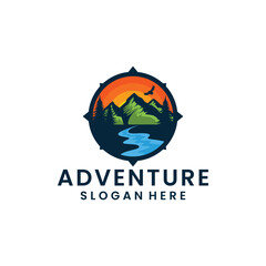 Fototapeta premium outdoor adventure logo designs inspirations