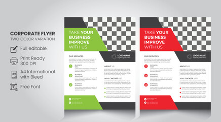 corporate flyer design ideas template 