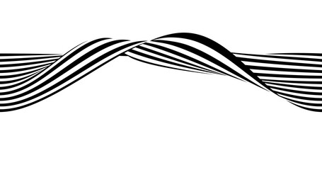 Abstract black and white minimal stripe line decoration background. illustration vector 