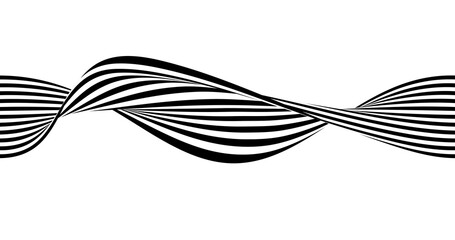 Abstract black and white minimal stripe line decoration background. illustration vector 