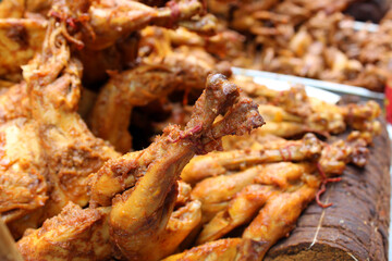 Grilled delicious meat presented for sale