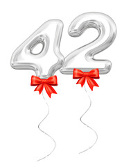 42 Silver Balloons Number