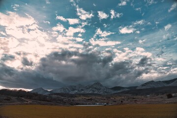 Paisaje nublado.