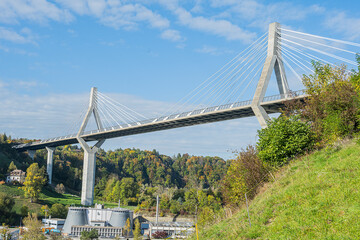 Poyabrücke bei Fribourg, Schweiz
