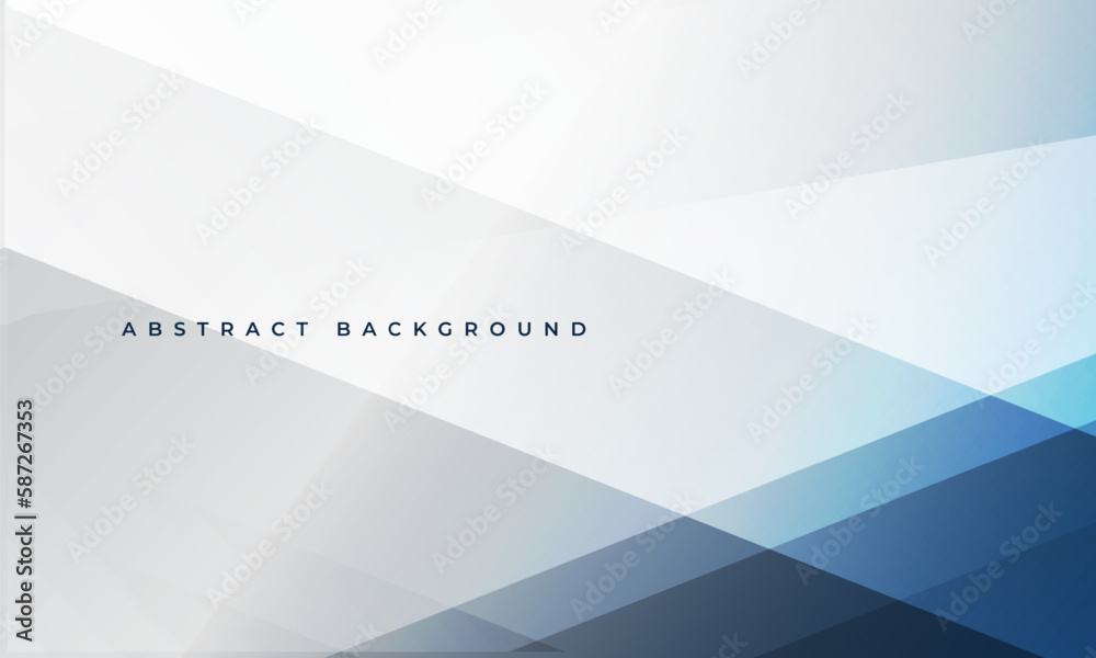 Poster white and blue modern abstract background. light abstract backdrop with geometric shapes. vector ill