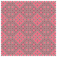 Multicolor truchet tiling connections illustration