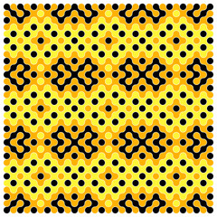 Multicolor truchet tiling connections illustration