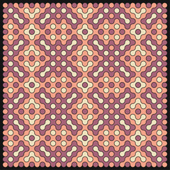 Multicolor truchet tiling connections illustration