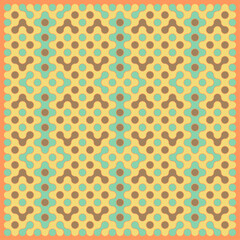 Multicolor truchet tiling connections illustration