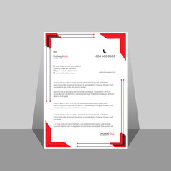 modern business letterhead in abstract design