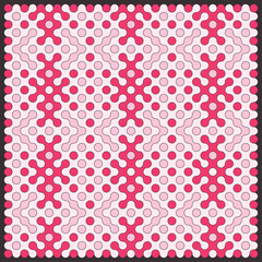 Multicolor truchet tiling connections illustration