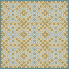 Multicolor truchet tiling connections illustration