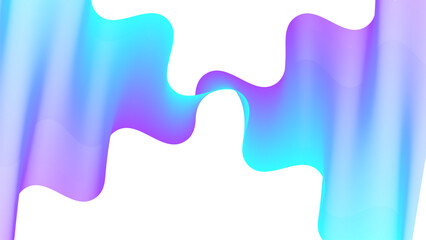 Abstract flowing wavy gradient. ribbon vector illustration.