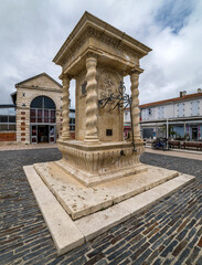 Fontaine publique au Château-d'Oléron, Charente-Maritime, France