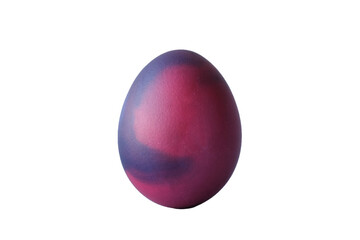 Colored Easter egg on a transparent background