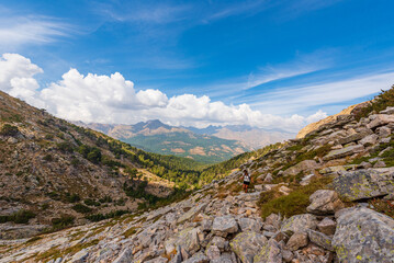 Wandern in den Bergen von Korsika