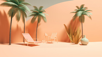 Obraz premium tree on the beach