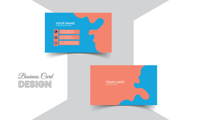 Professional corporate modern business card template design
