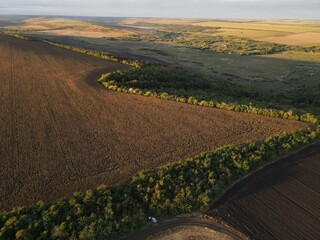 summer harwesting corn farm field ukraine 2022