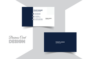 Clean and modern business card design template
