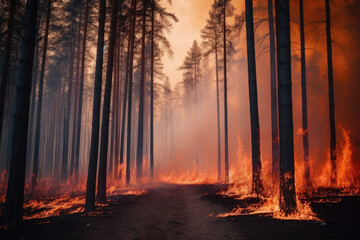 Waldbrand durch Klimaerwärmung, Generative AI 
