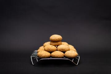 Plain Kahk with no sugar (traditional Arabian cookies), celebration feast after Ramadan, holy month
