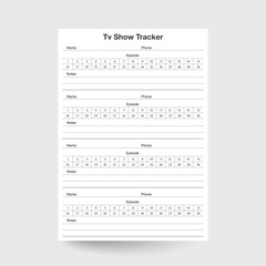 Fototapeta premium Episode Tracker,TV Show Tracker,Show Manager,TV Tracker,Tv Library,Tv Series Tracker,Tv Show Planner,Tv Show Tracking,tv tracker insert,netflix planner,tv series watchlist,show tracker 