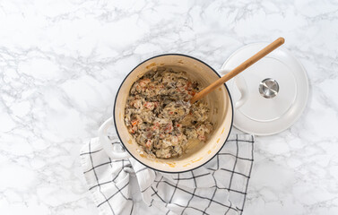 Creamy wild mushroom soup