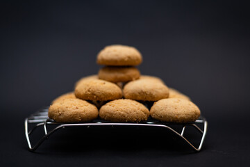 Plain Kahk with no sugar (traditional Arabian cookies), celebration feast after Ramadan, holy month
